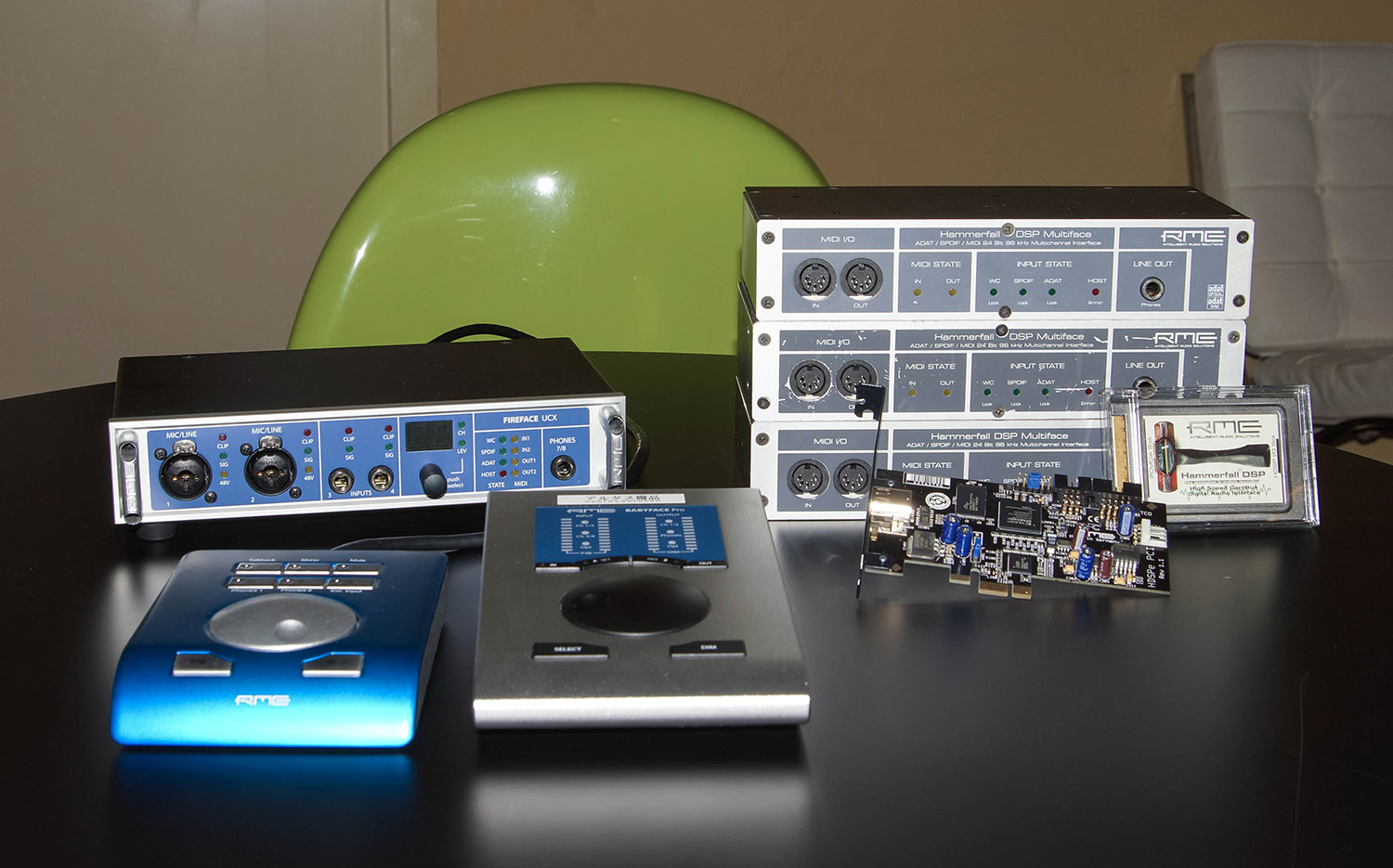中西氏が使用してきた歴代のRME製品