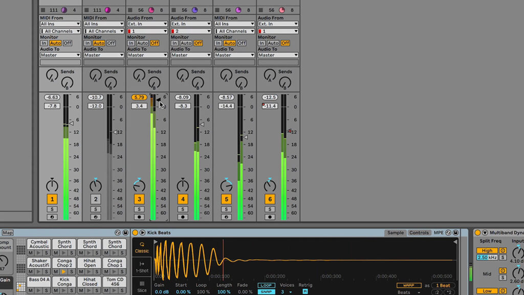 フルスケールに対するデシベル値dBFSレベル