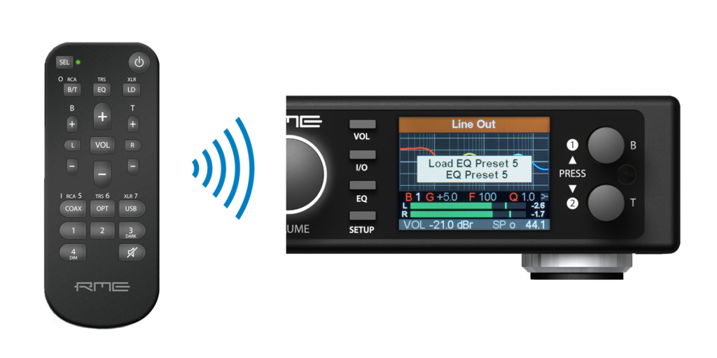 リモートEQプリセット操作