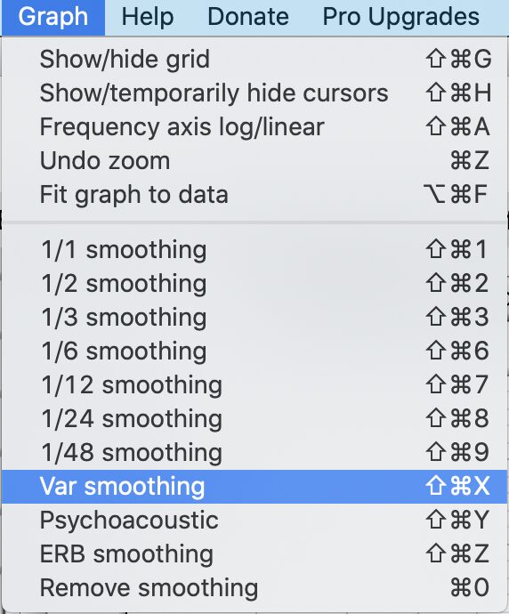 測定結果のスムージング