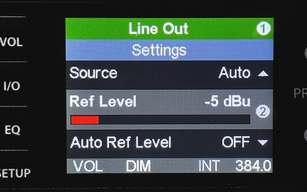 RCA出力の基準レベルの仕様