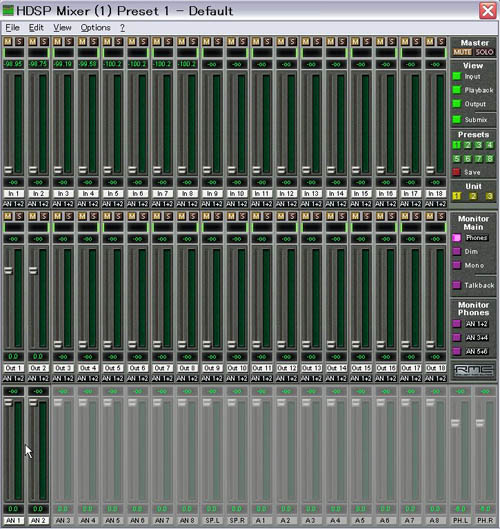 サブミックスを作成する