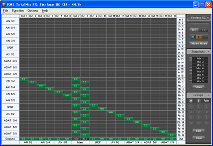 マトリックスの設定方法の変更