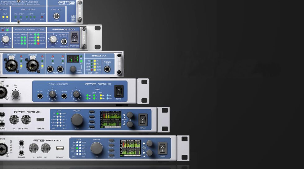 ARC USBはTotalMix FX搭載のRMEオーディオ・インターフェイスでご使用いただけます
