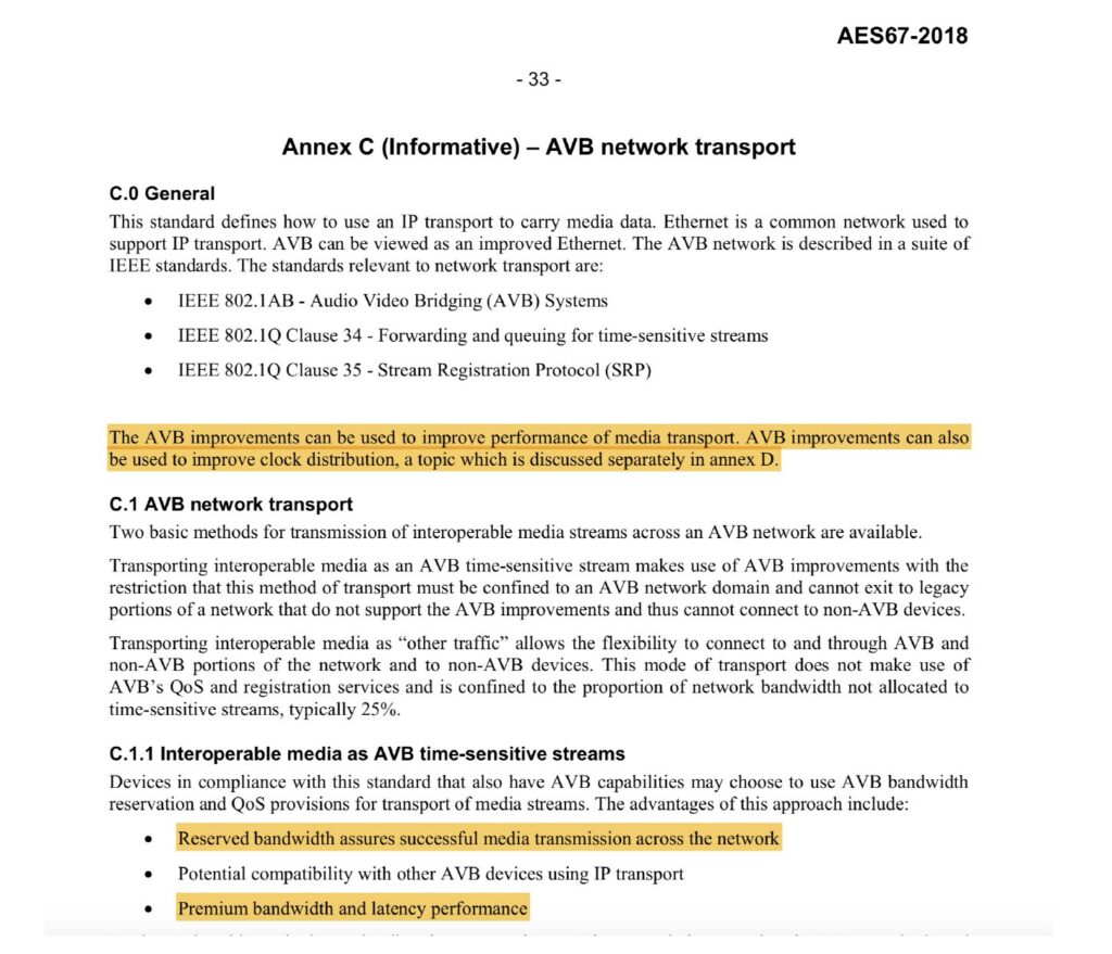 AVB / AES-67