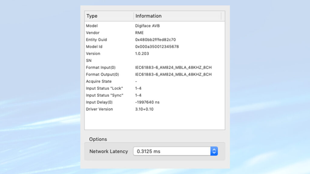 レイテンシーはAVB標準規格で2 msと定められている