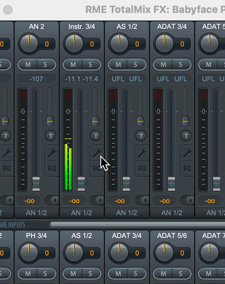 instrumental入力設定