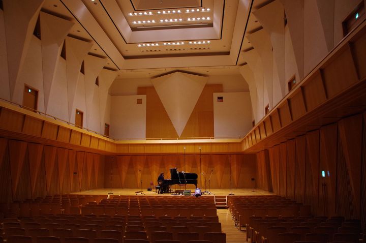 上部からのセッティング風景