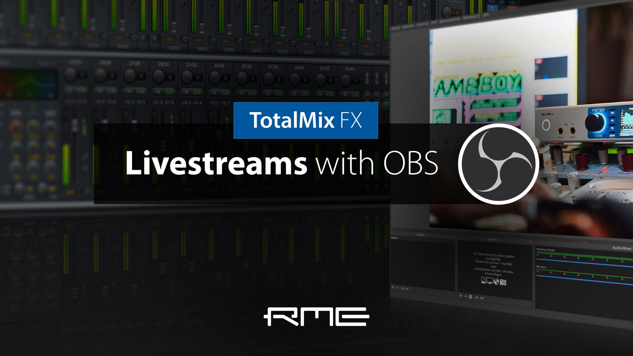 OBS MacとRMEインターフェイスのライブ配信セットアップ