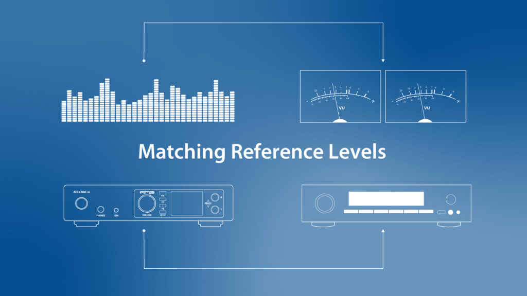 HiFiオーディオ機器にADI-2 DAC FSを正しい基準レベルで接続する