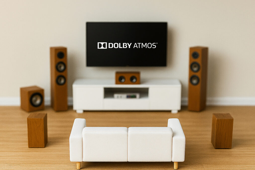 ご自宅でのサラウンド映画やApple Musicなどの空間オーディオ作品のリスニングに