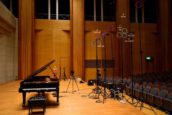 ステージ横から見たマイキングの模様