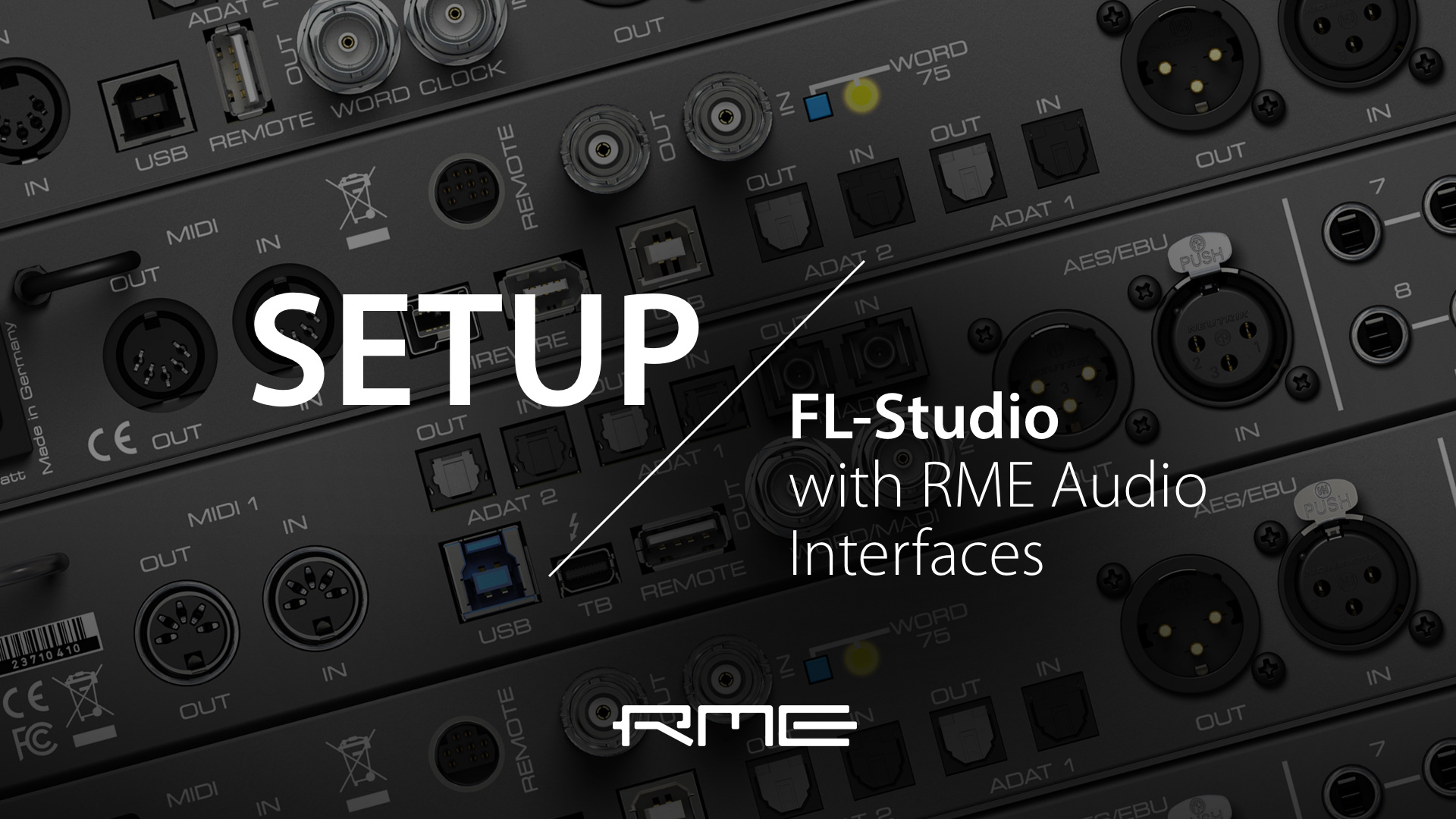 「FL Studio」RMEインターフェイスDAW設定ガイド