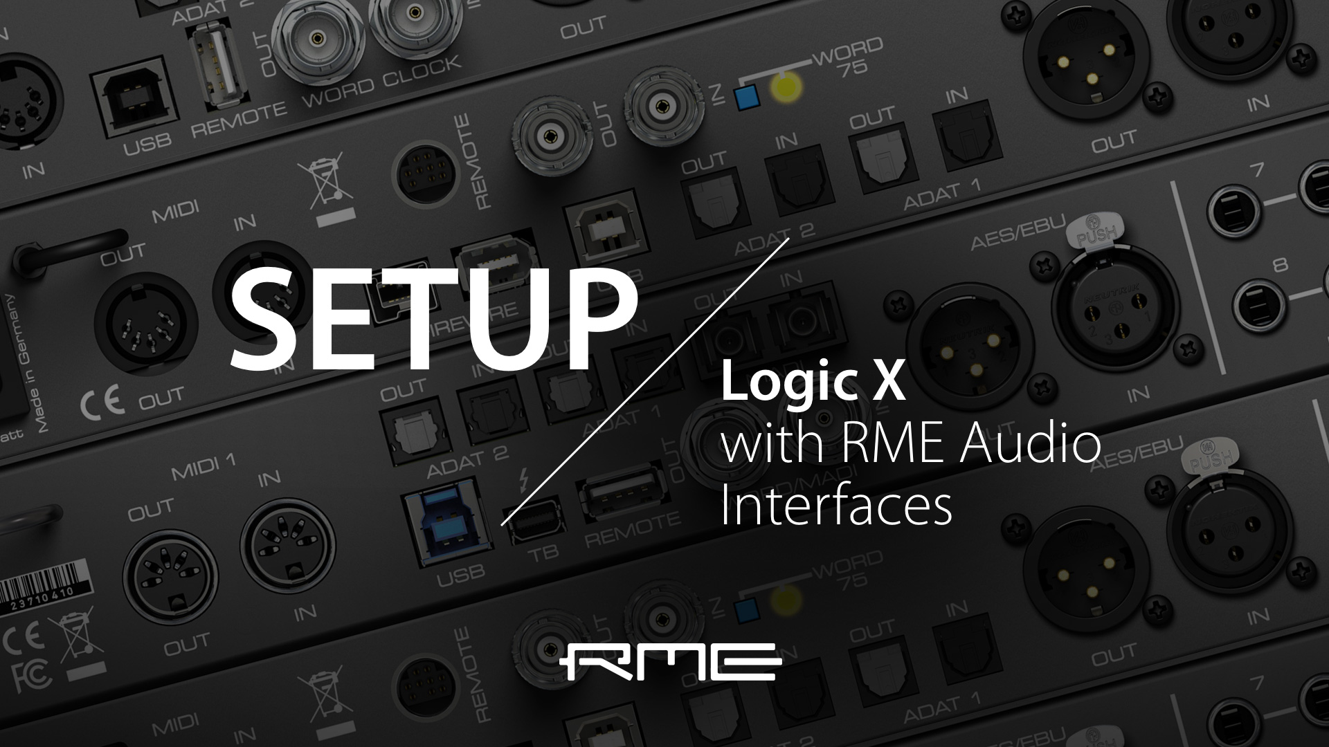 「Logic Pro」RMEインターフェイスDAW設定ガイド