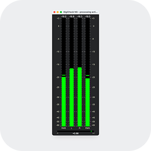 Two Channel Level Meter